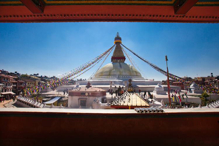 Boudhanath Stupa in Kathmandu.